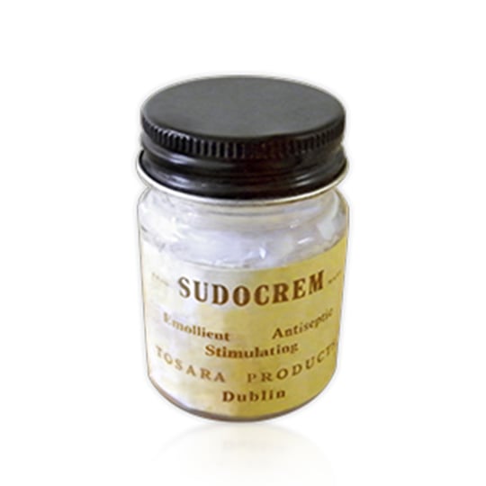 Antiguo diseño del envase de crema Sudocrem