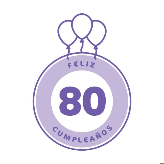 celebración de 80 años